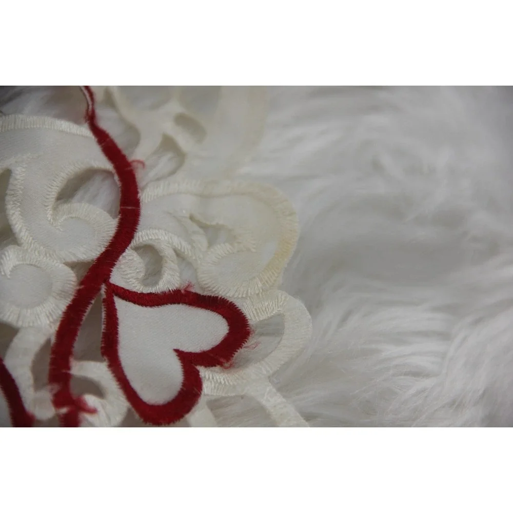 Red White Heart Valentine's Day Together Table Runner Dresser Scarf 12 x 68 Inch